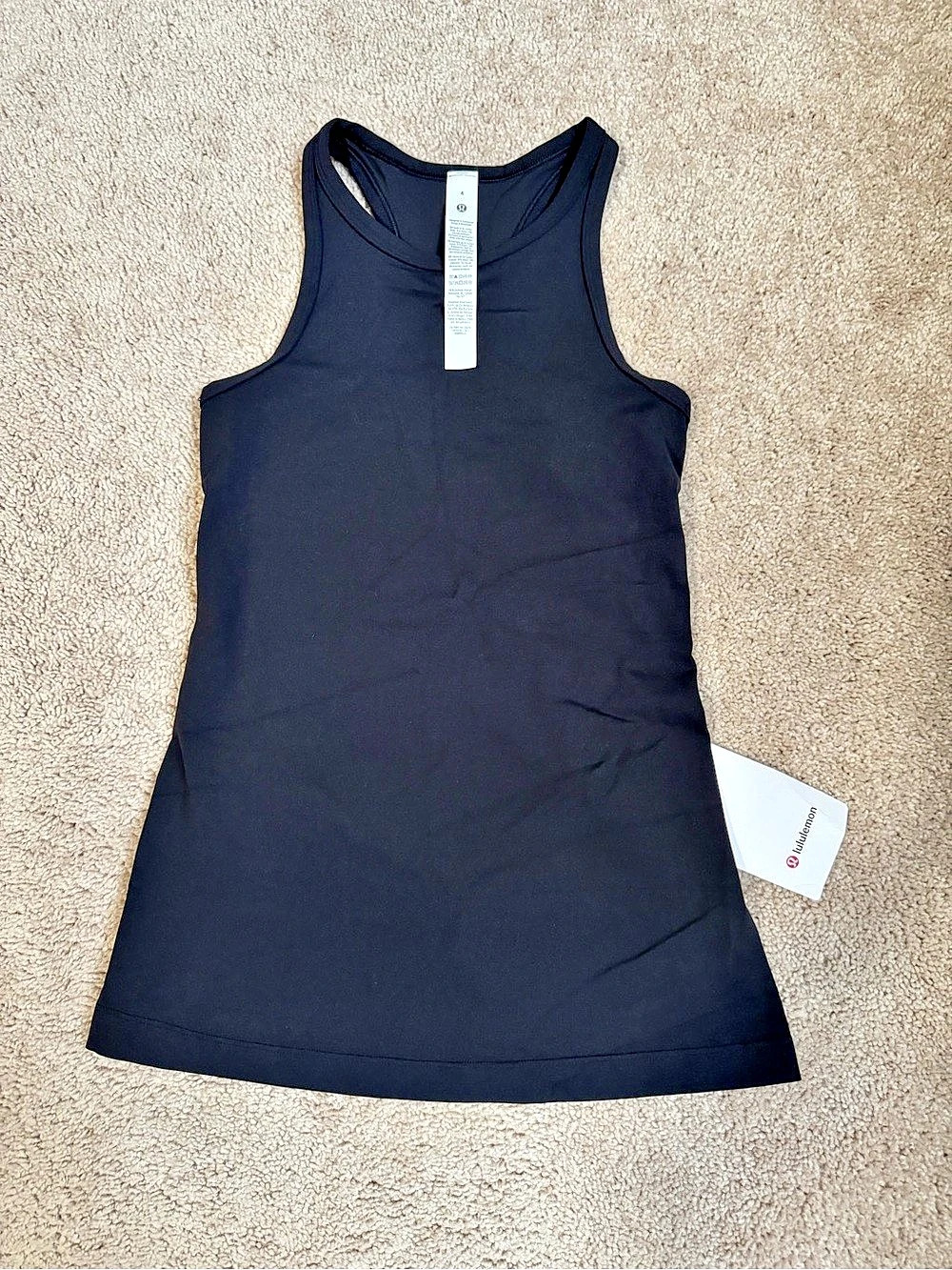 lululemon Align Hip-Length Racerback Tank Black Size 4 NWT